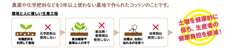 地球にやさしい生地オーガニックコットン生地