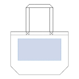 キャンバスファームトート　印刷範囲