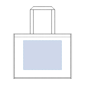 不織布イベントバッグ　印刷範囲