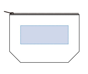 キャンバスデイリーポーチ（S) カラー　印刷範囲