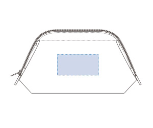キャンバスワイヤーポーチ(M) カラー　印刷範囲