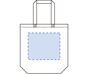 キャンバストート（M） カラー　印刷範囲