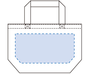 キャンバストート（S） カラー　印刷範囲