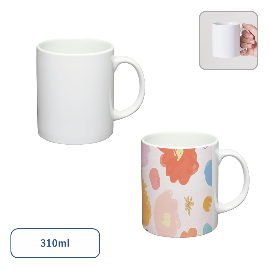 陶器マグストレート（M）ホワイト TS-1884