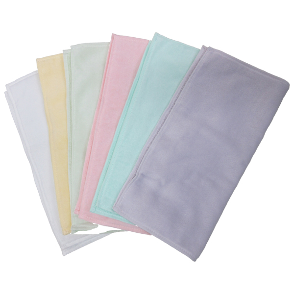 日本製 カラー タオル ハンカチ MAS160 (シャーリング加工)