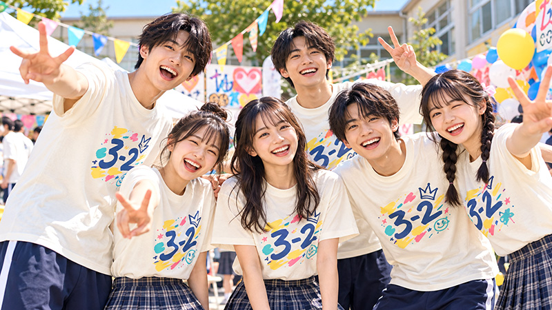 クラTや学園祭などに最適な4.7オンス レギュラー フィット Tシャツ【5300-01】
